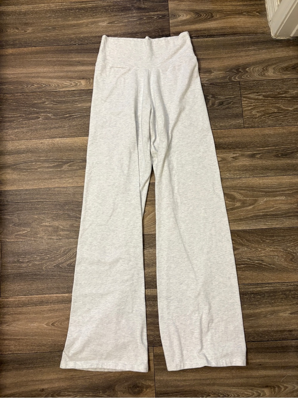 John Galt Brandy Melville Gray Foldover Yoga Flare Pants